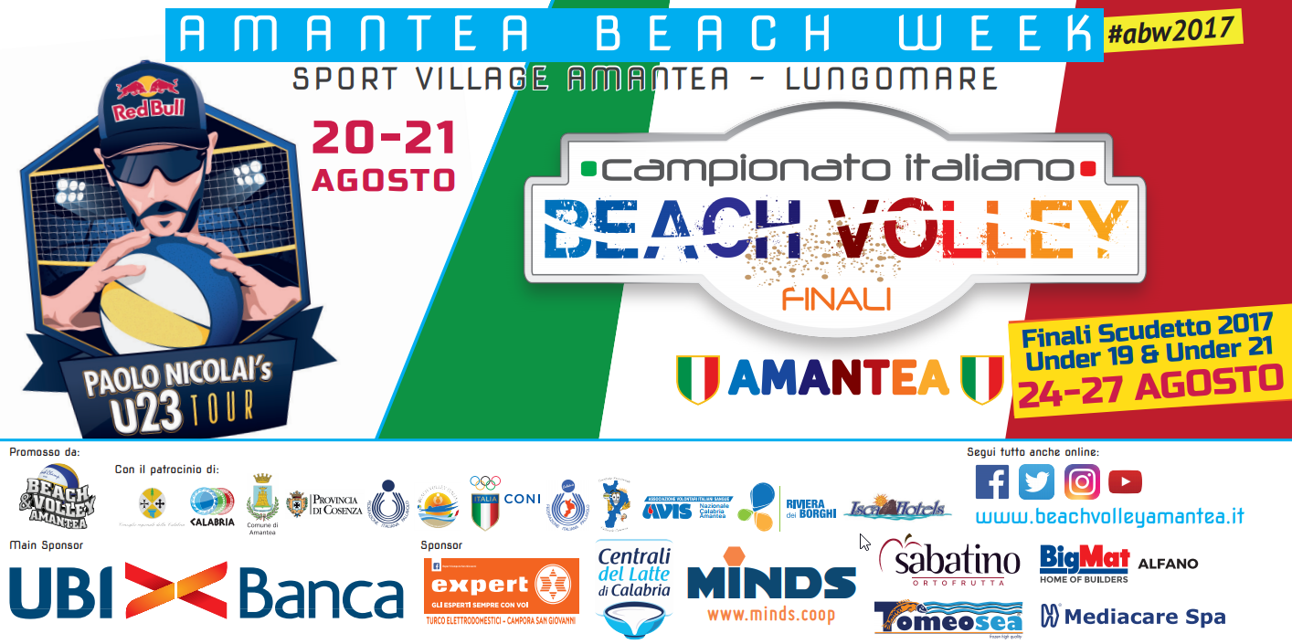 Anche quest’anno la tappa del Campionato Italiano di Beach Volley U19 ed U21 di Amantea è stato un progetto Avis Calabria