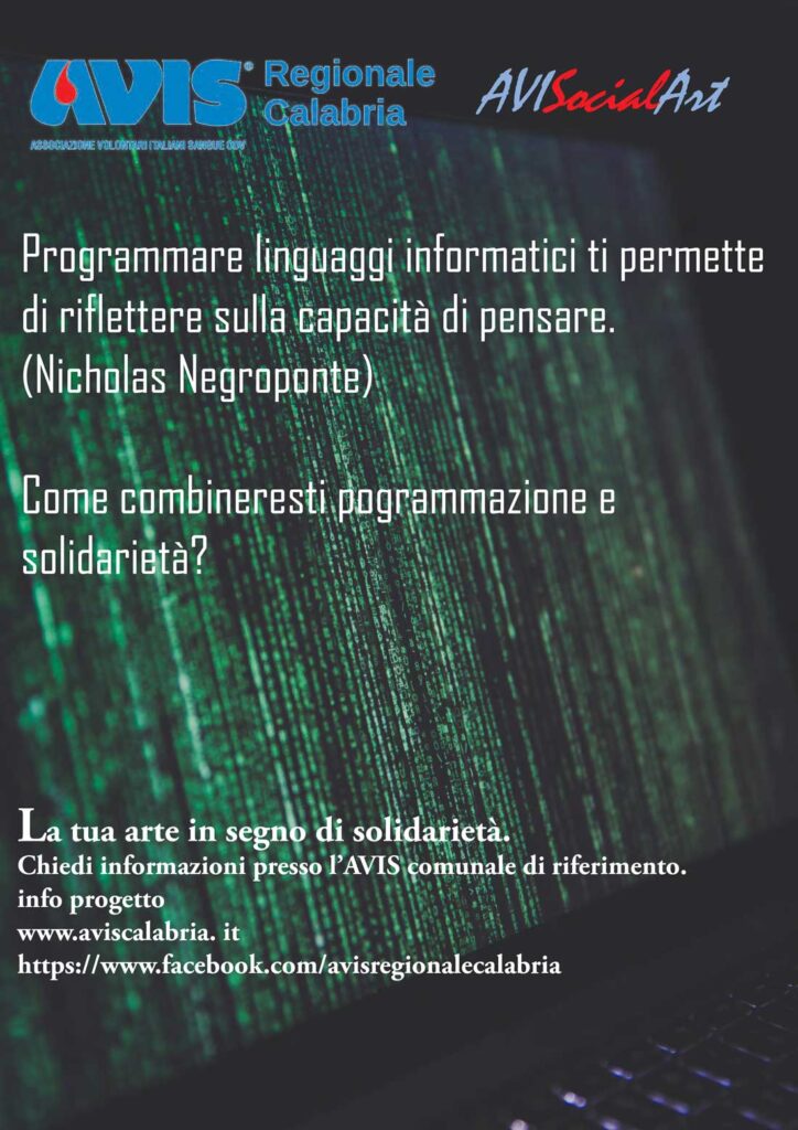 Programmare linguaggio informatici