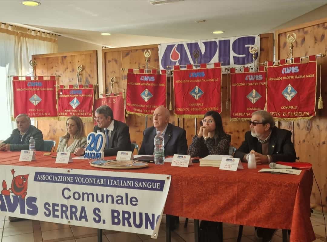 Celebrazione del ventennale della sede AVIS di Serra San Bruno