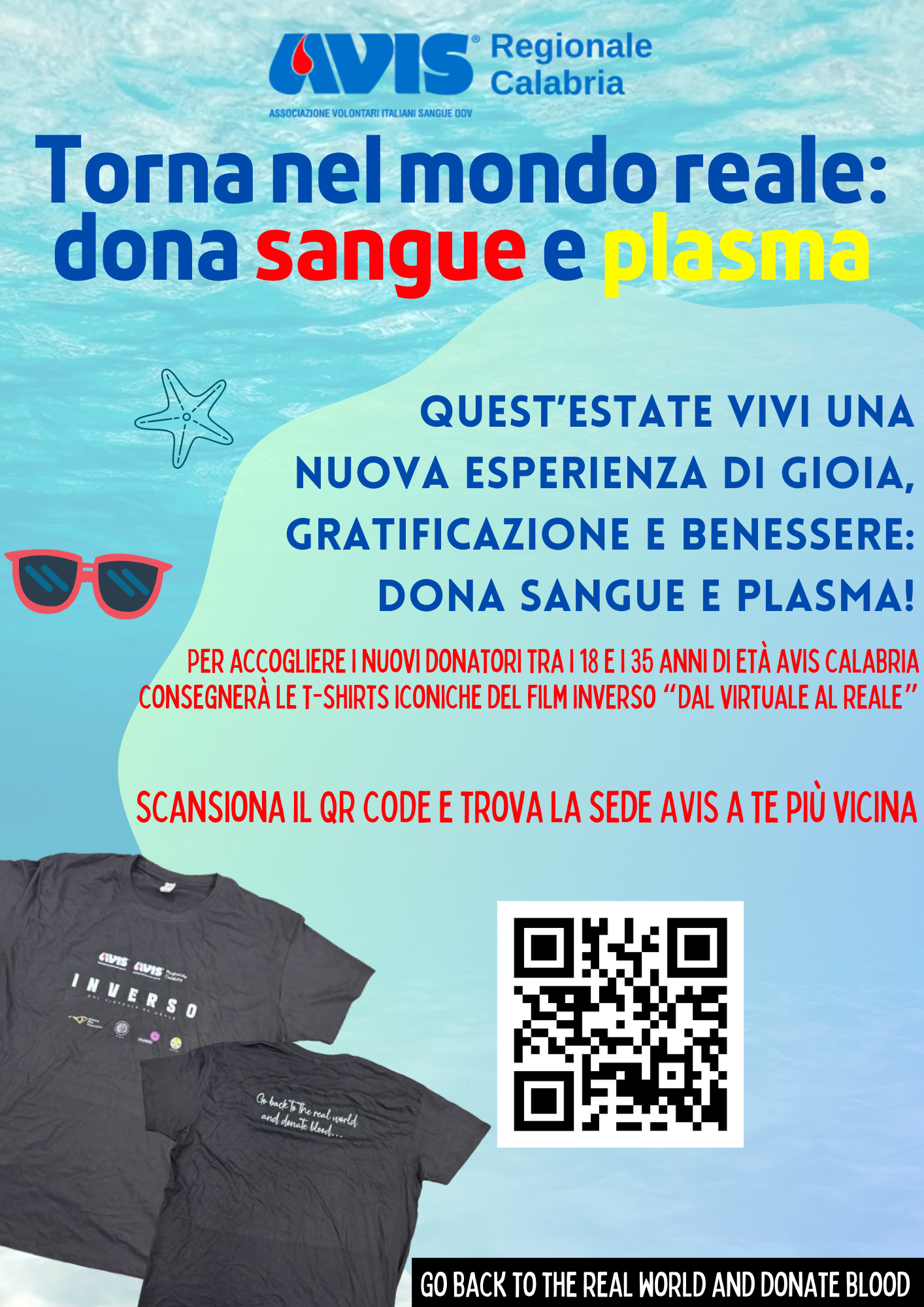 Torna nel mondo reale: dona sangue e plasma